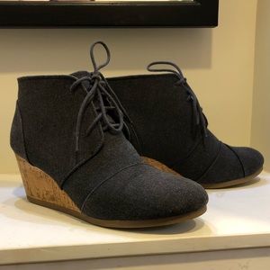 Maurices Denim & Cork Wedges